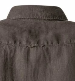 Brandneu 😉 Marc O'Polo Hemd 136 7428 41028/987 Kurzarmhemd, Regular Fit, Reines Leinen, Grau ✔️ -Hemden Verkaufsgeschäft 371808 norm5