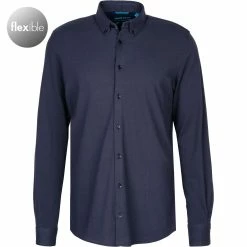Bester Verkauf 🤩 Pierre Cardin Hemd 06000/000/27661/9041 Slim Fit, Jersey, Extra langer Arm, Dunkelblau 😍