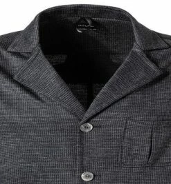 Großhandel 🛒 HILTL Overshirt Jake 14161/1001/42 Regular Fit, Jersey, Anthrazit gemustert , Anthrazit 👍 -Hemden Verkaufsgeschäft 372715 norm2