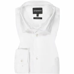 Top 10 😀 EMPORIO ARMANI Hemd 8N1C09/1NI9Z/0100 Baumwolle, Weiß 🧨