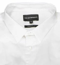 Top 10 😀 EMPORIO ARMANI Hemd 8N1C09/1NI9Z/0100 Baumwolle, Weiß 🧨 -Hemden Verkaufsgeschäft 372854 norm2