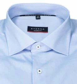 Angebote 👏 ETERNA Hemd 3377/X18K/12 Modern Fit, Mikrofaser atmungsaktiv, Hellblau 😍 -Hemden Verkaufsgeschäft 372864 norm2