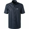Am billigsten 🔥 Fred Perry Hemd M8502/738 Kurzarmhemd, Oxford, Nachtblau ⭐
