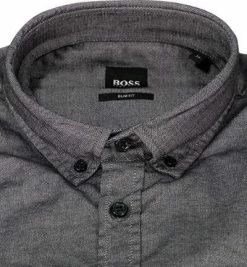 Schlussverkauf 🤩 BOSS Hemd Mabsoot 50462815/001 Slim Fit, Baumwolle, Schwarz meliert, Schwarz 😉 -Hemden Verkaufsgeschäft 373032 norm2