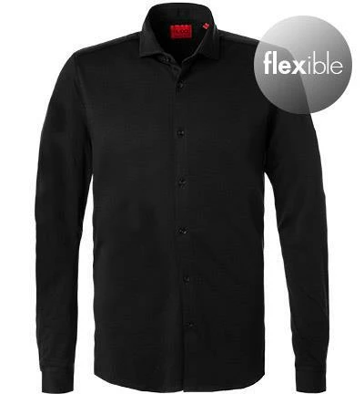 Blitzangebot 💯 HUGO Hemd Erriko 50462326/001 Extra Slim Fit, Jersey, Extra langer Arm, Schwarz 🛒 2 Blitzangebot 💯 HUGO Hemd Erriko 50462326/001 Extra Slim Fit, Jersey, Extra langer Arm, Schwarz 🛒 – Bild 2