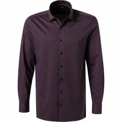 Bestpreis 🛒 OLYMP Luxor Modern Fit 1228/84/34 Hemd, Jersey geruchshemmend, Blau-rost gemustert, Rost 🥰