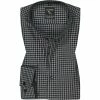 Schlussverkauf 🤩 OLYMP No. Six Super Slim 2586/84/68 Hemd, Super Slim Fit, Baumwolle, Schwarz-grau kariert, Schwarz 👍