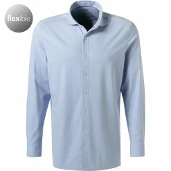 Besorgen ✨ OLYMP Luxor Modern Fit 1210/84/11 Hemd, Jersey geruchshemmend, Bleu meliert, Bleu ✨