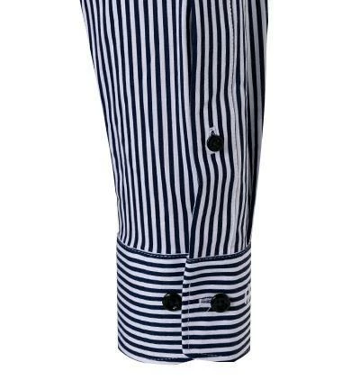 Billig ✨ OLYMP Luxor Modern Fit 1232/84/18 Hemd, Jersey geruchshemmend, Marineblau gestreift, Marine ⌛ 4 Billig ✨ OLYMP Luxor Modern Fit 1232/84/18 Hemd, Jersey geruchshemmend, Marineblau gestreift, Marine ⌛ – Bild 4