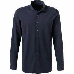 Auslauf 🤩 OLYMP Luxor Modern Fit 69EL 1210/89/18 Hemd, Jersey geruchshemmend, Extra langer Arm, Marine 🌟