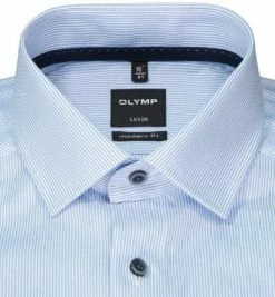 Angebote 👍 OLYMP Luxor Modern Fit 69EL 1260/89/11 Hemd, Baumwolle, Extra langer Arm, Bleu-weiß gestreift, Bleu 😀 -Hemden Verkaufsgeschäft 373740 norm2