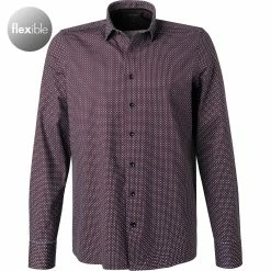 Beste Bewertungen von 🛒 OLYMP Luxor Modern Fit 1234/84/37 Hemd, Jersey, Bordeaux gemustert, Bordeaux 🤩
