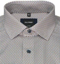 Billig 🧨 OLYMP Luxor Modern Fit 1270/84/28 Hemd, Baumwolle, Braun-blau gemustert, Braun 🎉 -Hemden Verkaufsgeschäft 373763 norm2