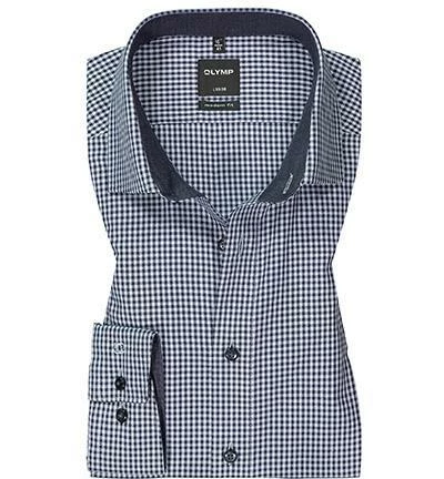 Schlussverkauf ✔️ OLYMP Luxor Moder Fit 1318/84/18 Hemd, Modern Fit, Baumwolle, Marine kariert, Marine ⭐ 2 Schlussverkauf ✔️ OLYMP Luxor Moder Fit 1318/84/18 Hemd, Modern Fit, Baumwolle, Marine kariert, Marine ⭐ – Bild 2