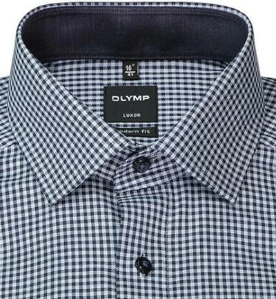 Schlussverkauf ✔️ OLYMP Luxor Moder Fit 1318/84/18 Hemd, Modern Fit, Baumwolle, Marine kariert, Marine ⭐ 3 Schlussverkauf ✔️ OLYMP Luxor Moder Fit 1318/84/18 Hemd, Modern Fit, Baumwolle, Marine kariert, Marine ⭐ – Bild 3