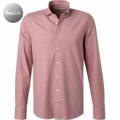 Angebote 🛒 OLYMP Luxor Modern Fit 1210/84/35 Hemd, Jersey geruchshemmend, Rot meliert, Rot 🎉