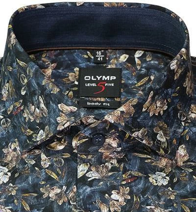 Aktion 🤩 OLYMP Level Five Body Fit 69EL 2092/89/18 Hemd, Baumwolle, Extra langer Arm, Marine gemustert, Marine 🧨 3 Aktion 🤩 OLYMP Level Five Body Fit 69EL 2092/89/18 Hemd, Baumwolle, Extra langer Arm, Marine gemustert, Marine 🧨 – Bild 3
