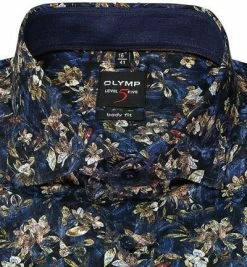 Top 10 ❤️ OLYMP Level Five Body Fit 2092/84/18 Hemd, Baumwolle, Marineblau gemustert, Marine 🧨 -Hemden Verkaufsgeschäft 373786 norm2