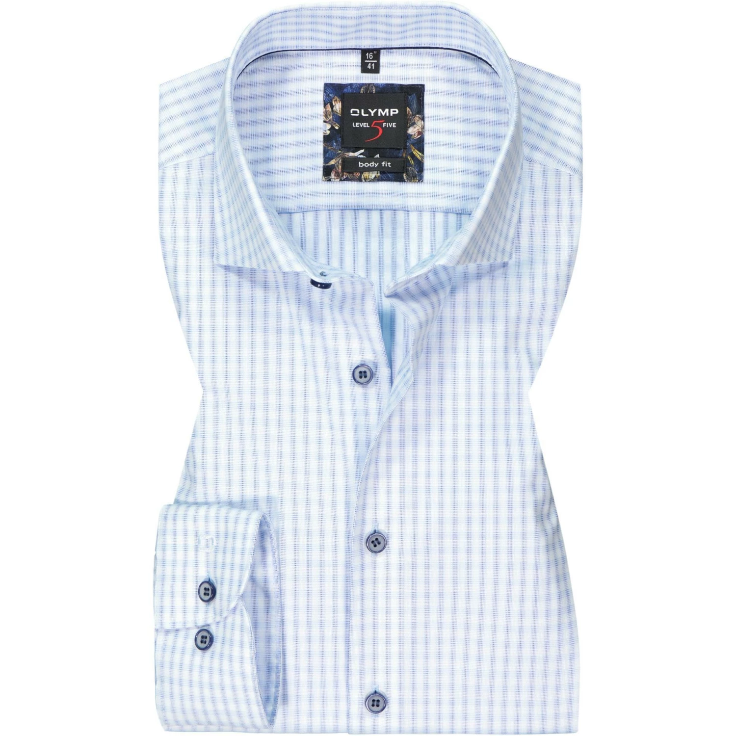 Großhandel 🥰 OLYMP Level Five Body Fit 2090/84/11 Hemd, Baumwolle, Bleu kariert, Bleu 🛒 1 Großhandel 🥰 OLYMP Level Five Body Fit 2090/84/11 Hemd, Baumwolle, Bleu kariert, Bleu 🛒