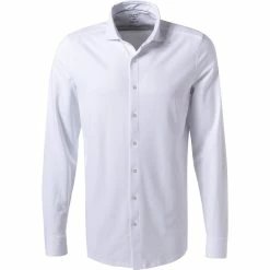 Angebote 🌟 OLYMP Level Five Body Fit 69EL 2006/89/00 Hemd, Jersey geruchshemmend, Extra langer Arm, Weiß 🤩