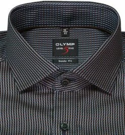 Aktion 😉 OLYMP Level Five Body Fit 69EL 2084/89/28 Hemd, Baumwolle, Extra langer Arm, Braun-blau gemustert, Braun 😍 -Hemden Verkaufsgeschäft 373815 norm2