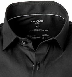 Aktion ⌛ OLYMP No. Six 24/Seven Super Slim 2546/84/68 Hemd, Super Slim Fit, Mikrofaser Stretch, Schwarz 🤩 -Hemden Verkaufsgeschäft 373817 norm2