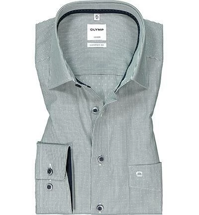 Schlussverkauf 🔔 OLYMP Luxor Comfort Fit 1060/84/45 Hemd, Baumwolle, Grün-weiß gestreift, Grün ✔️ 2 Schlussverkauf 🔔 OLYMP Luxor Comfort Fit 1060/84/45 Hemd, Baumwolle, Grün-weiß gestreift, Grün ✔️ – Bild 2