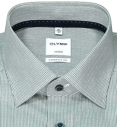 Schlussverkauf 🔔 OLYMP Luxor Comfort Fit 1060/84/45 Hemd, Baumwolle, Grün-weiß gestreift, Grün ✔️ 3 Schlussverkauf 🔔 OLYMP Luxor Comfort Fit 1060/84/45 Hemd, Baumwolle, Grün-weiß gestreift, Grün ✔️ – Bild 3