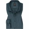 Billig 🎉 OLYMP Level Five Body Fit 2084/84/45 Hemd, Baumwolle, Grün-blau gemustert, Grün ✔️