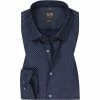 Billig 🛒 OLYMP Level Five Body Fit 2104/84/18 Hemd, Baumwolle, Marineblau gemustert, Marine 🔥