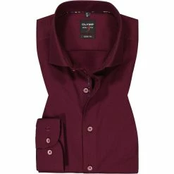 Angebote 🤩 OLYMP Level Five Body Fit 2108/84/86 Hemd, Baumwolle, Granat ⌛