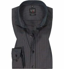 Billig 😉 OLYMP Level Five Body Fit 2084/84/28 Hemd, Baumwolle, Braun-blau gemustert, Braun 🧨 -Hemden Verkaufsgeschäft 373870 norm