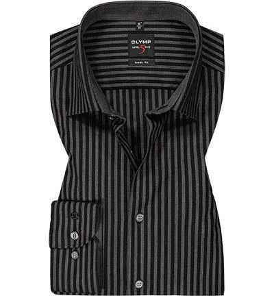 Angebote 🌟 OLYMP Level Five Body Fit 2138/84/68 Hemd, Baumwolle, Schwarz-grau gestreift, Schwarz 🔥 2 Angebote 🌟 OLYMP Level Five Body Fit 2138/84/68 Hemd, Baumwolle, Schwarz-grau gestreift, Schwarz 🔥 – Bild 2