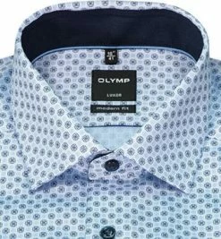 Großhandel 👏 OLYMP Luxor Modern Fit 1221/64/11 Hemd, Baumwolle, Bleu gemustert, Bleu ✨ -Hemden Verkaufsgeschäft 373945 norm2