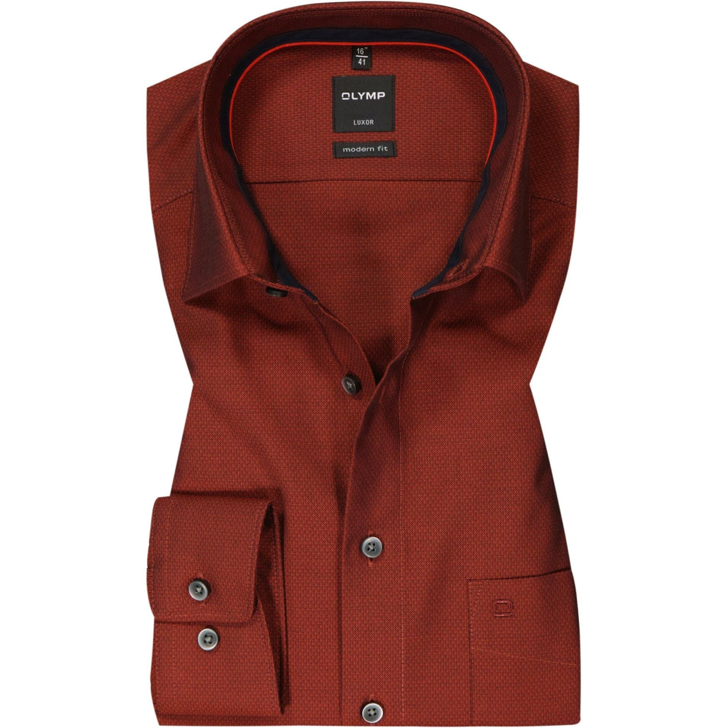 Brandneu ✨ OLYMP Luxor Modern Fit 1268/84/36 Hemd, Baumwolle, Sienna meliert, Sienna ⭐ 1 Brandneu ✨ OLYMP Luxor Modern Fit 1268/84/36 Hemd, Baumwolle, Sienna meliert, Sienna ⭐