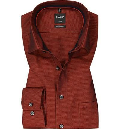 Brandneu ✨ OLYMP Luxor Modern Fit 1268/84/36 Hemd, Baumwolle, Sienna meliert, Sienna ⭐ 2 Brandneu ✨ OLYMP Luxor Modern Fit 1268/84/36 Hemd, Baumwolle, Sienna meliert, Sienna ⭐ – Bild 2