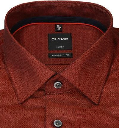 Brandneu ✨ OLYMP Luxor Modern Fit 1268/84/36 Hemd, Baumwolle, Sienna meliert, Sienna ⭐ 3 Brandneu ✨ OLYMP Luxor Modern Fit 1268/84/36 Hemd, Baumwolle, Sienna meliert, Sienna ⭐ – Bild 3