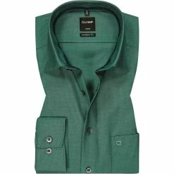 Bestpreis 🎉 OLYMP Luxor Modern Fit 1268/84/45 Hemd, Baumwolle, Grün meliert, Grün 🎉