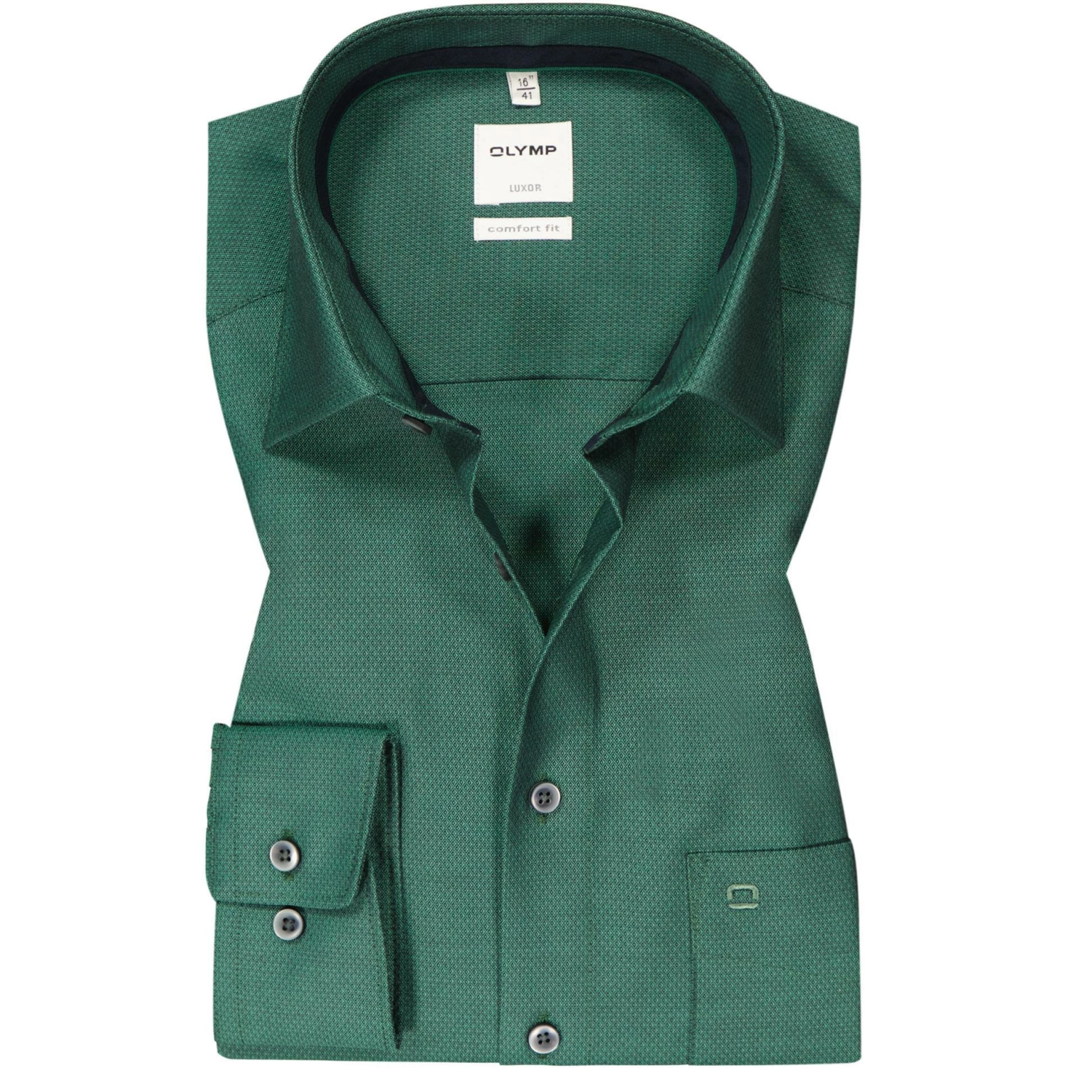 Bestes Angebot 🔔 OLYMP Luxor Comfort Fit 1068/84/45 Hemd, Baumwolle, Grün meliert, Grün 🔥 1 Bestes Angebot 🔔 OLYMP Luxor Comfort Fit 1068/84/45 Hemd, Baumwolle, Grün meliert, Grün 🔥