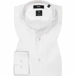 Bestes Angebot 🤩 BOSS Hemd Hank 50460191/100 Slim Fit, Baumwolle, Weiß 🌟