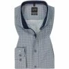 Blitzangebot 🎁 OLYMP Level Five Body Fit 2098/84/28 Hemd, Baumwolle, Braun-blau gemustert , Braun ✔️