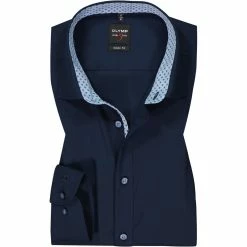 Rabatt 😀 OLYMP Level Five Body Fit 2128/84/08 Hemd, Baumwolle, Kobaltblau, Kobalt 😉