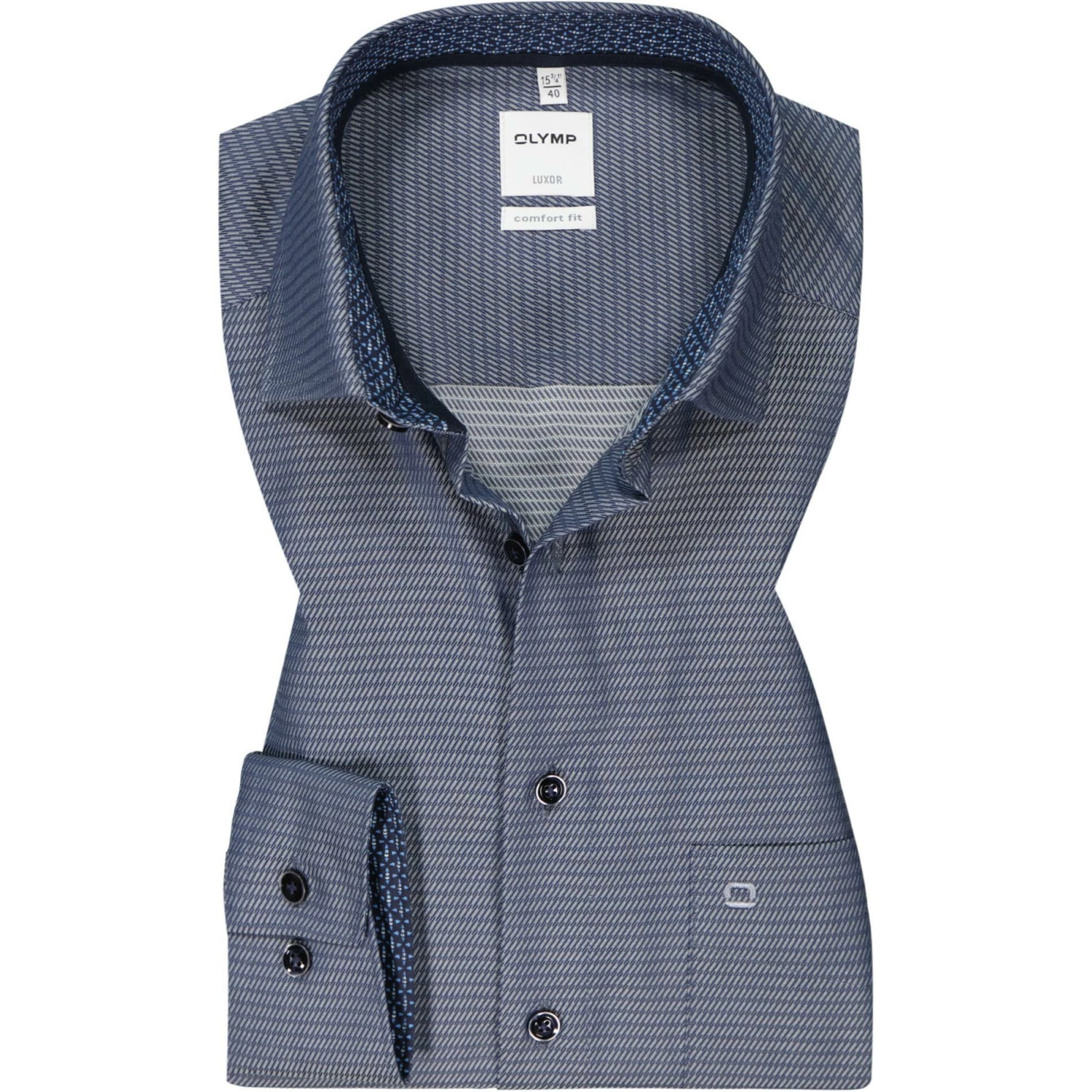 Billig 🛒 OLYMP Luxor Comfort Fit 1015/64/18 Hemd, Baumwolle, Marine 🧨 1 Billig 🛒 OLYMP Luxor Comfort Fit 1015/64/18 Hemd, Baumwolle, Marine 🧨