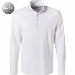 Bestes Angebot ⌛ OLYMP Level Five Body Fit 2050/84/00 Hemd, Jersey geruchshemmend, Weiß ⌛