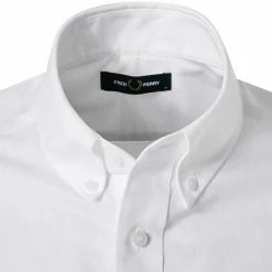 Brandneu ⌛ Fred Perry Hemd M2701/100 Kurzarmhemd, Oxford, Weiß ⌛ -Hemden Verkaufsgeschäft 374177 norm2