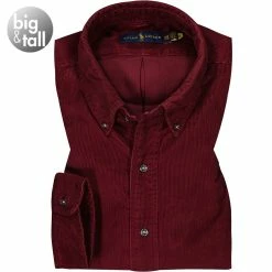 Beste Bewertungen von 😉 Polo Ralph Lauren Hemd 711850170/001 Big&Tall, Cord, Bordeaux ⭐