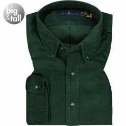 Coupon 👏 Polo Ralph Lauren Hemd 711811684/001 Big&Tall, Cord, Tannengrün 🔥
