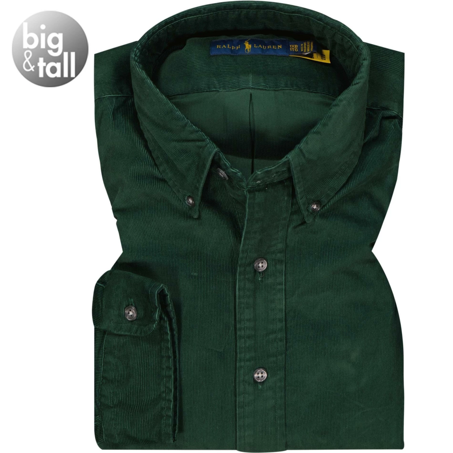 Coupon 👏 Polo Ralph Lauren Hemd 711811684/001 Big&Tall, Cord, Tannengrün 🔥 1 Coupon 👏 Polo Ralph Lauren Hemd 711811684/001 Big&Tall, Cord, Tannengrün 🔥