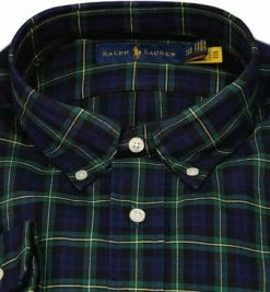 Budget 😀 Polo Ralph Lauren Hemd 711811288/007 Big&Tall, Baumwolle, Navy-grün kariert, Navy-grün 😉 -Hemden Verkaufsgeschäft 374362 norm2