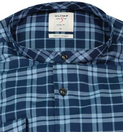Rabatt 👍 OLYMP Casual Level Five Body Fit 3506/84/18 Hemd, Baumwolle, Marine kariert, Marine 🔥 3 Rabatt 👍 OLYMP Casual Level Five Body Fit 3506/84/18 Hemd, Baumwolle, Marine kariert, Marine 🔥 – Bild 3